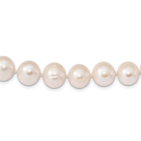 12-13mm, White FWC Pearl & Sterling Silver Clasp Necklace, 18 Inch