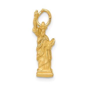 14k Yellow Gold Statue of Liberty 3D Charm