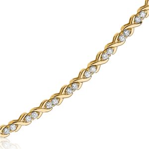 2.5 Cttw G-H, I1 Diamond 7 Inch Bracelet in 14k Yellow Gold