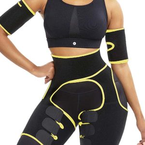 4-In-1 Sauna Sweat Arm Thigh Trimmer Belt Slimmer Wrap Waist Trainer