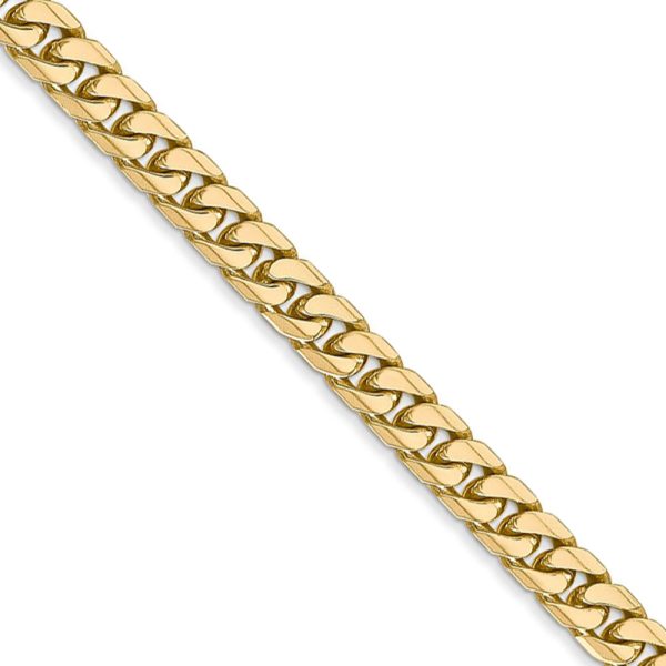 4.3mm, 14k Yellow Gold, Miami Cuban (Curb) Chain Necklace, 22 inch