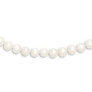 6-7mm, White FW Cultured Pearl Endless Strand Necklace, 80 Inch