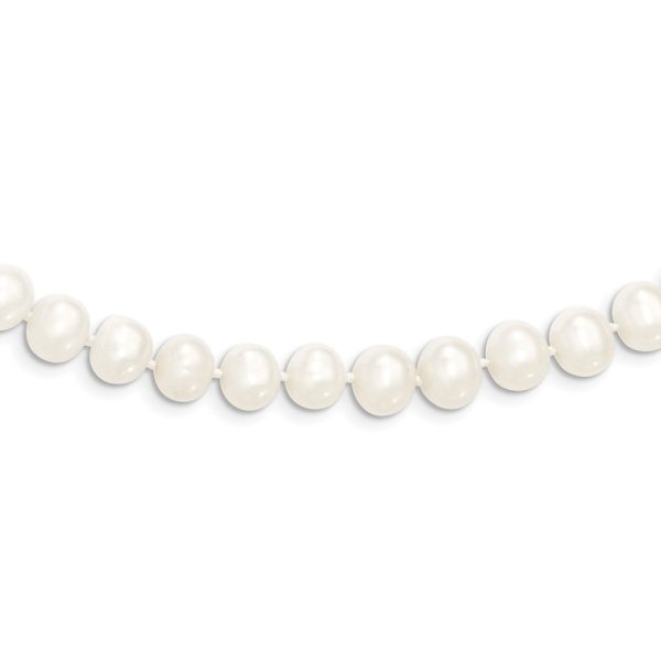 6-7mm, White FW Cultured Pearl Endless Strand Necklace, 80 Inch