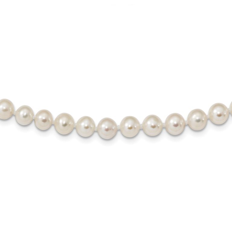 6-7mm, White FW Cultured Pearl & Sterling Silver Necklace, 18 Inch