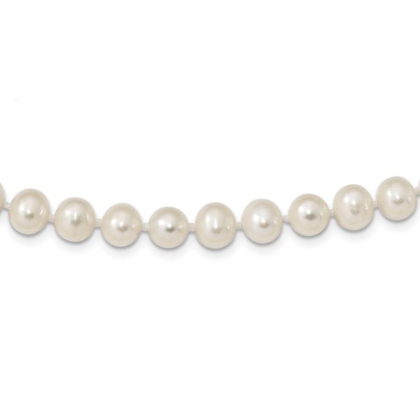 7-8mm, White FW Cultured Pearl & Sterling Silver Necklace, 16 Inch