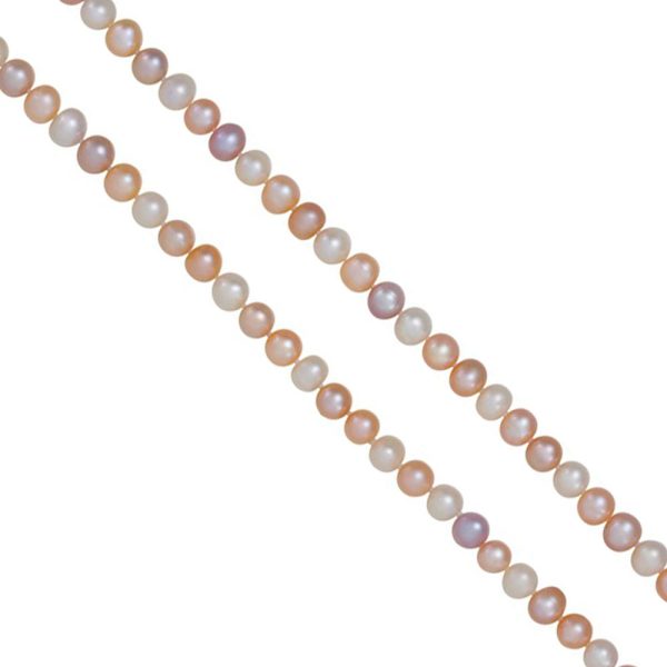 8-9mm, Multi Colored FW Cultured Pearl Rope Strand Necklace, 72 Inch