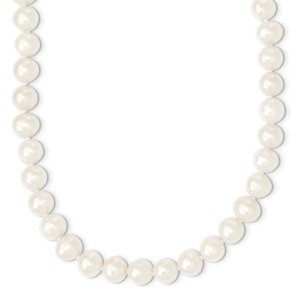 9-10mm, White FW Cultured Pearl Endless Strand Necklace, 80 Inch