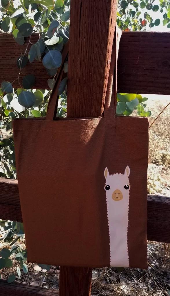 Alpaca Watching Tote Bag