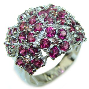 Authentic Garnet .925 Sterling Silver Ring size 9