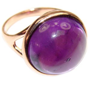 Authentic Oval cut 22ctw Amethyst .925 Sterling Silver brilliantly handcrafted ring s. 7 3/4