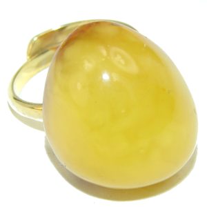 Butterscotch Amber .925 Sterling Silver handcrafted Ring s. 8 adjustable