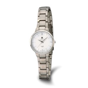 Charles Hubert Ladies Titanium Silver Dial Ultra Slim Watch