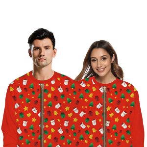 Christmas Santa Two Person Sweatshirt