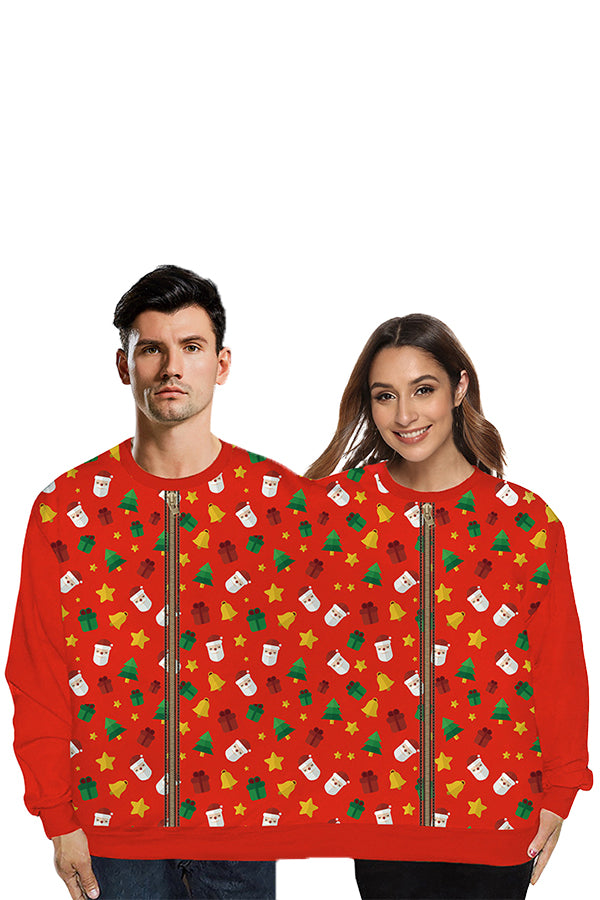 Christmas Santa Two Person Sweatshirt