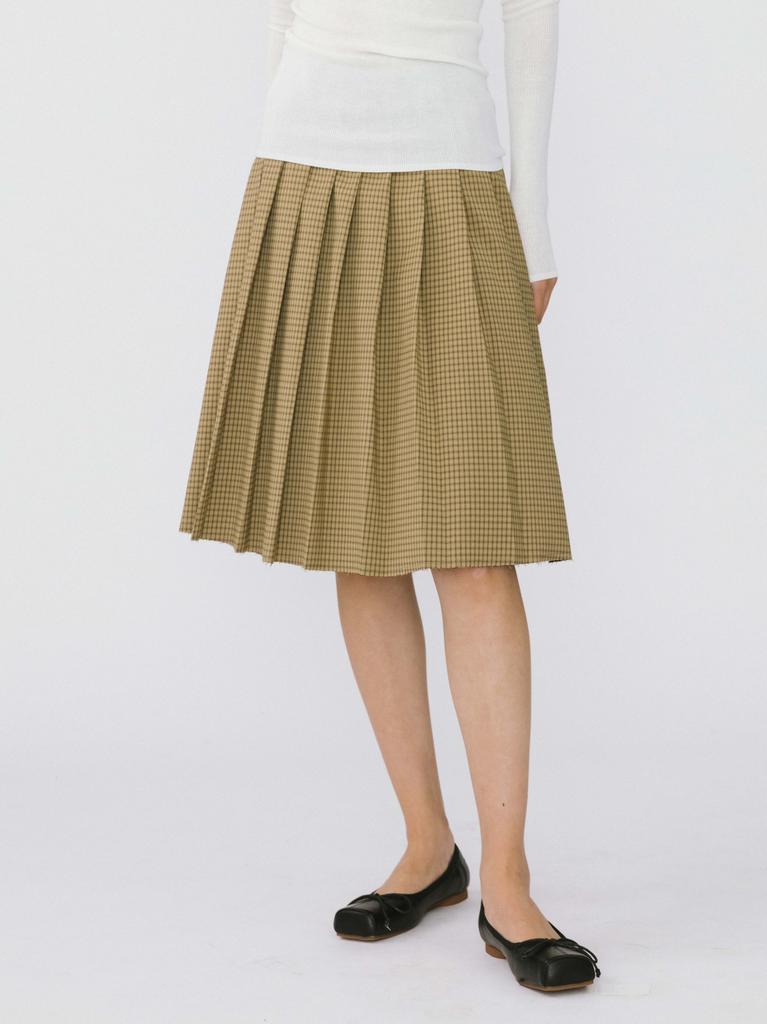 Cubic - Plaid Pleated Skirt