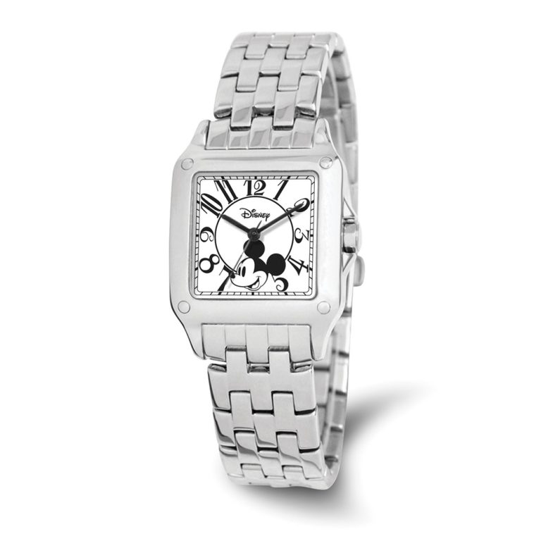 Disney Adult Size Alloy/Stnlss Steel Square Mickey Mouse Watch