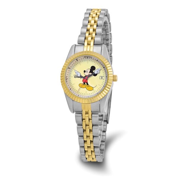 Disney Adult Size Two-tone w/Moving Arms Mickey Mouse Watch