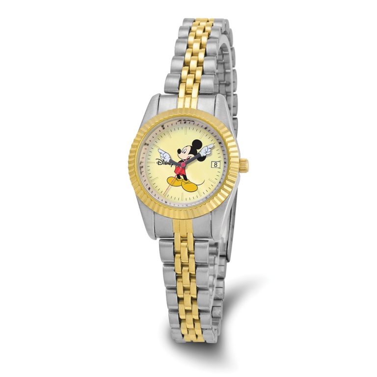 Disney Adult Size Two-tone w/Moving Arms Mickey Mouse Watch