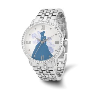 Disney Ladies Silver-tone Cinderella Silhouette Watch