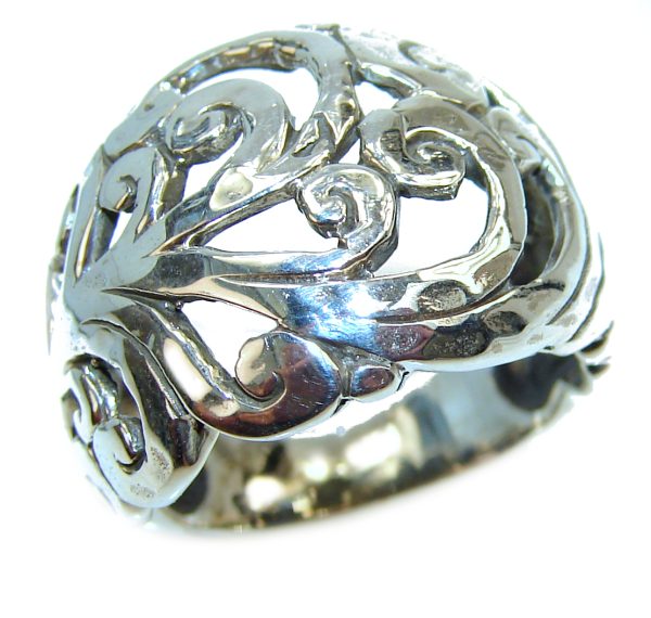 Elephant Bali made .925 Sterling Silver handcrafted Ring s. 6