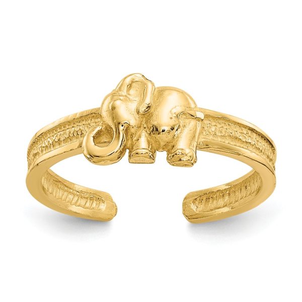 Elephant Toe Ring in 14 Karat Gold