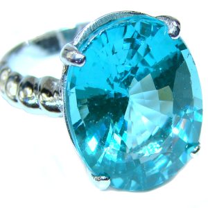 Excellent quality Apatite .925 Sterling Silver ring size 6