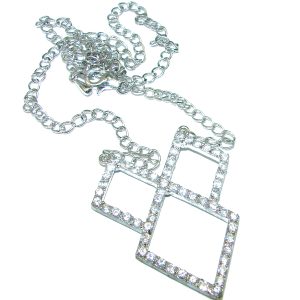 Exclusive White Topaz .925 Sterling Silver necklace