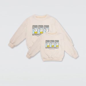 Family White Noc Printed Sweatshirt