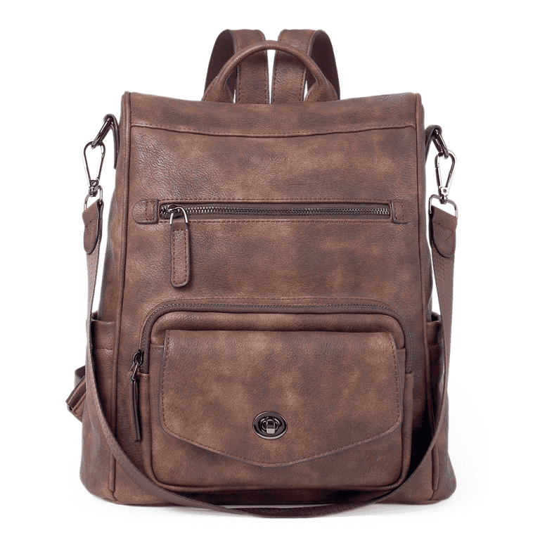 Greene Anti-Theft Vegan Leather Laptop Backpack Women's