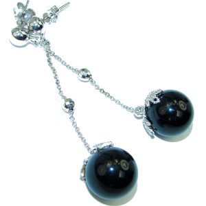 Just Perfect Black Onyx .925 Sterling Silver HANDCRAFTED earrings