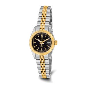 Ladies Two-Tone, Round Analog Watch by Charles Hubert