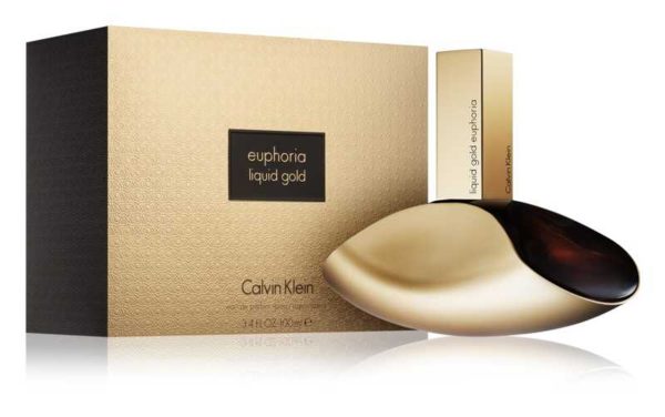 Liquid Gold Euphoria Perfume for Women by Calvin Klein 3.4 oz Eau de parfum Spray