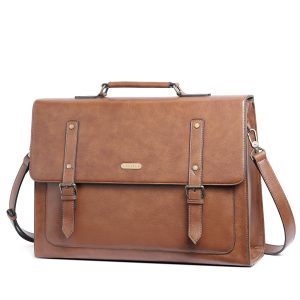 Marilyn British Style Ladies Leather Briefcase Messenger Bag