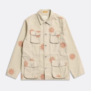 Merchant Archive - Borough Jacket - Wonders Print Peyote Sand