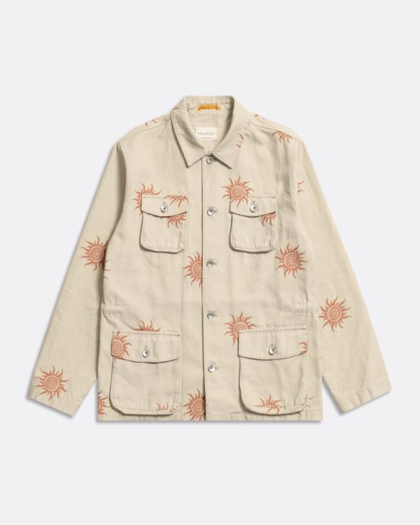 Merchant Archive - Borough Jacket - Wonders Print Peyote Sand