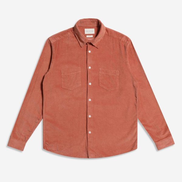 Merchant Archive - Classic Pocket L/S Shirt (Cord - Cedar Wood)