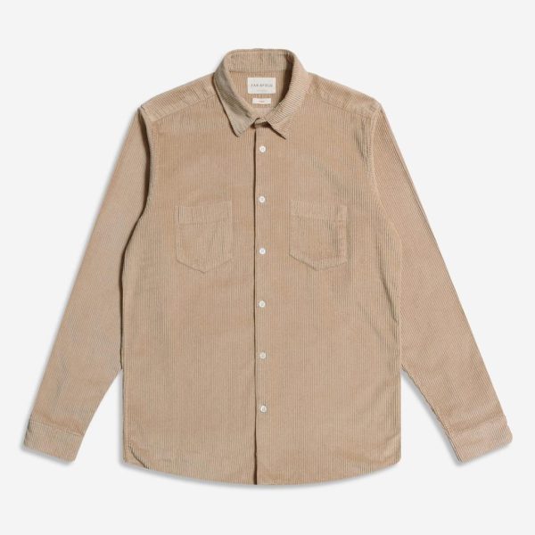 Merchant Archive - Classic Pocket L/S Shirt (Cord - Cornstalk)