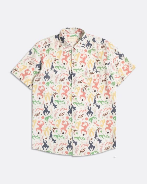 Merchant Archive - Classic Short Sleeve Shirt - Acrobat Print - Multi