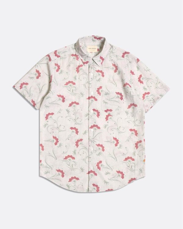 Merchant Archive - Classic Short Sleeve Shirt - Flowering Print