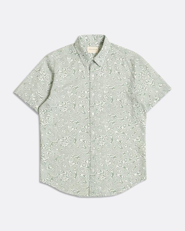 Merchant Archive - Classic Short Sleeve Shirt - Kaleidoscope Print