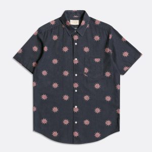 Merchant Archive - Classic Short Sleeve Shirt - Wonders Print Blue Night