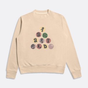 Merchant Archive - Crewneck Sweatshirt - Juggling Balls Print Peyote Sand