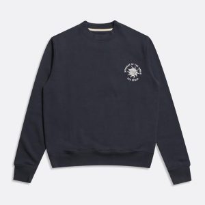 Merchant Archive - Crewneck Sweatshirt - Wonders Print Blue Night