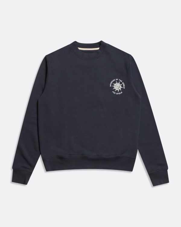 Merchant Archive - Crewneck Sweatshirt - Wonders Print Blue Night