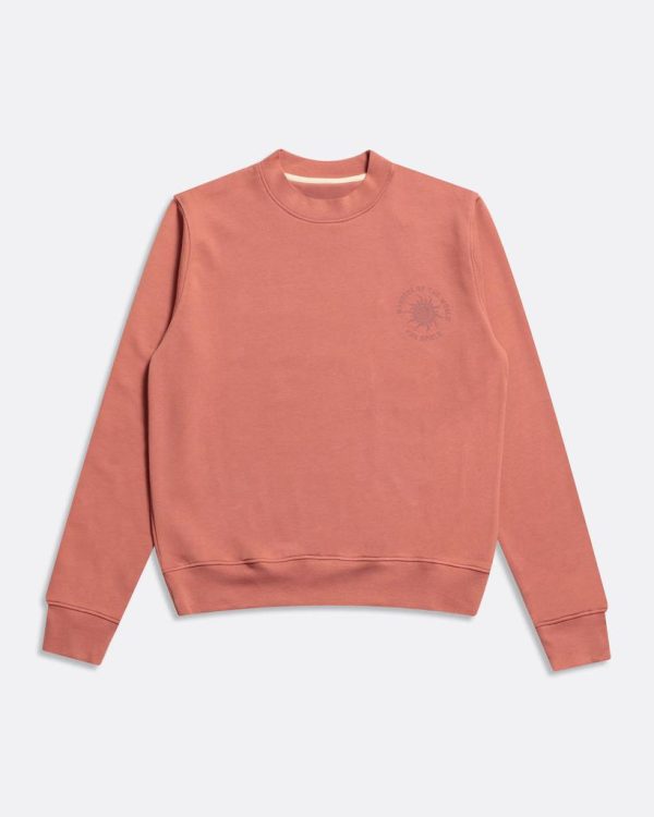 Merchant Archive - Crewneck Sweatshirt - Wonders Print Mahogany Pink