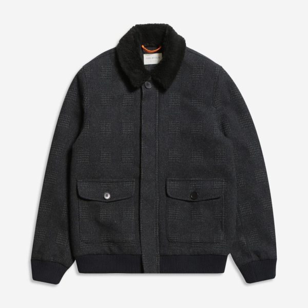 Merchant Archive - Cupar Jacket (Jacquard - Dark Grey)