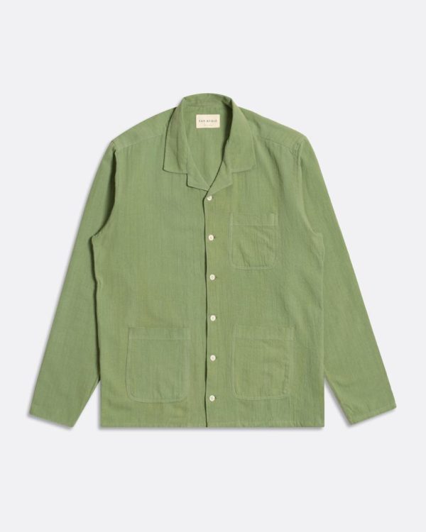 Merchant Archive - Dewey Shirt - Turf Green