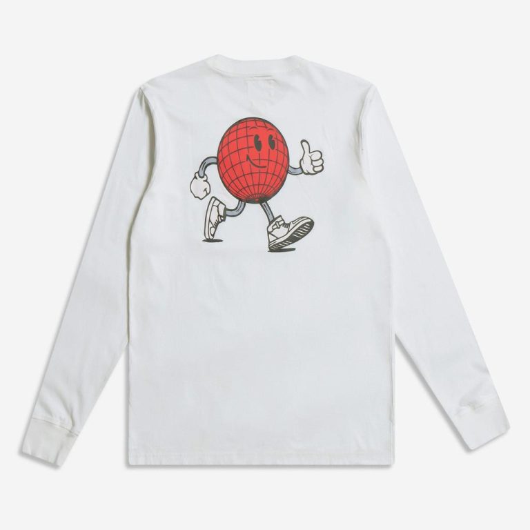 Merchant Archive - Graphic Long Sleeve T-Shirt (Mr Thumbs - White)