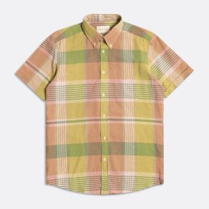 Merchant Archive - Mod Button Down Shirt - Seersucker Check