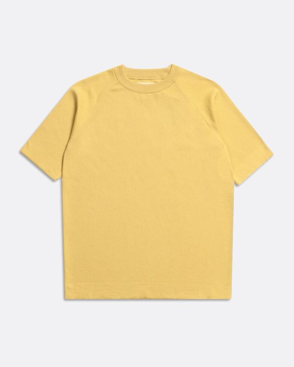 Merchant Archive - Newport Knitted Top - Dried Moss Yellow